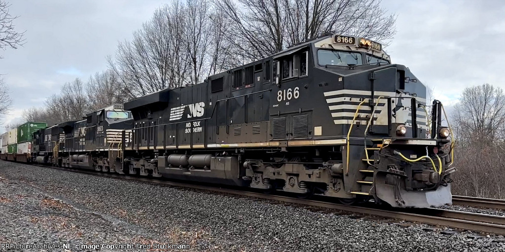 NS 8166 leads east.